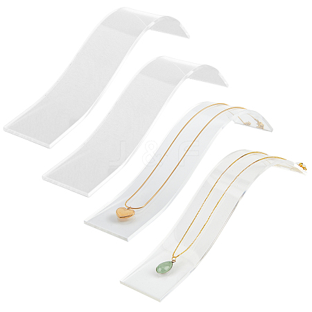 Acrylic Necklaces Display Holder ODIS-WH0025-70-1