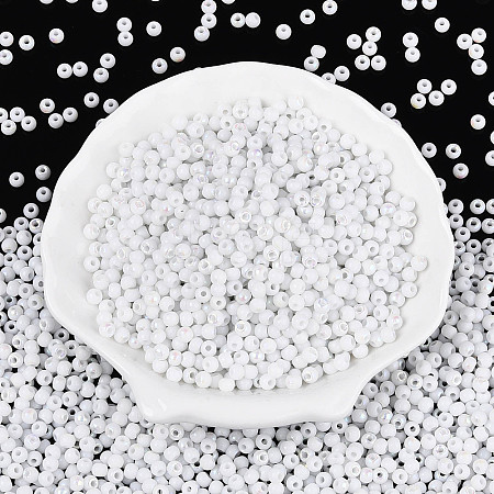 6/0 Half Plated Glass Beads SEED-N008-04H-1