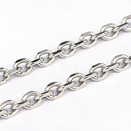 Tarnish Resistant 304 Stainless Steel Cable Chains CHS-L001-68-1.2mm-1