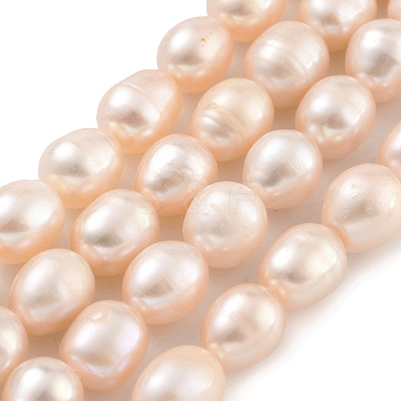 Natural Cultured Freshwater Pearl Beads Strands PEAR-P062-10A-1
