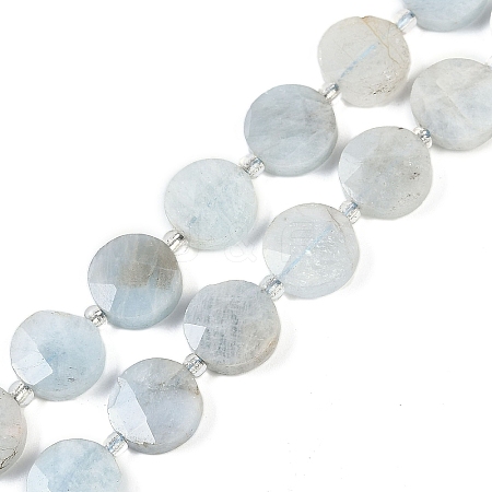 Natural Aquamarine Beads Strands G-B049-F01-01-1