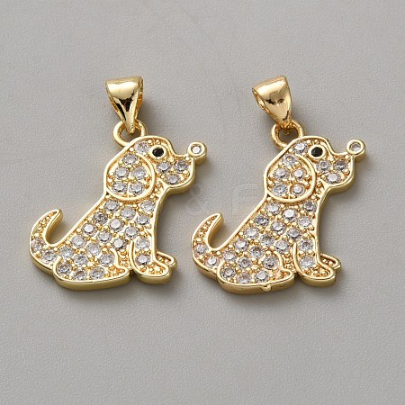 Brass Micro Pave Cubic Zirconia Pendants FIND-WH20015-074-1