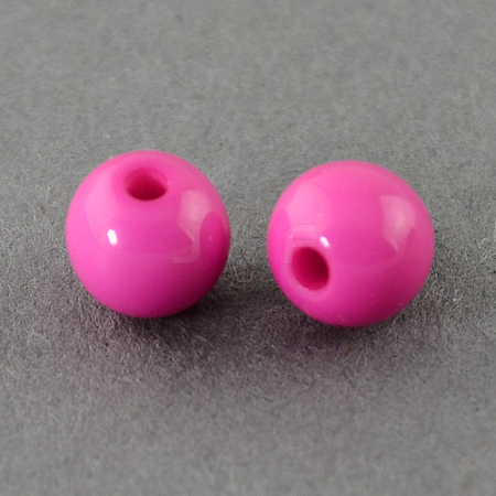 Solid Chunky Acrylic Ball Beads SACR-R812-4mm-03-1