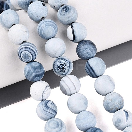 Dyed Natural Agate Beads Strands G-Q606-45A-01-1