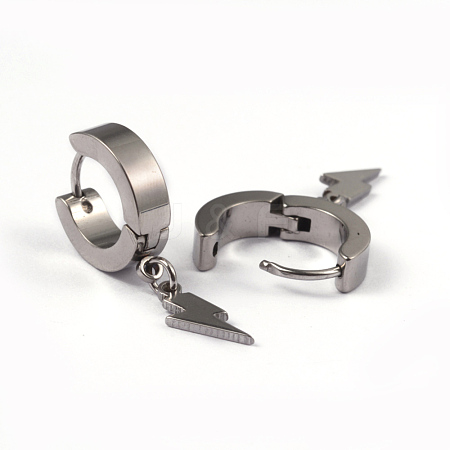 304 Stainless Steel Huggie Hoop Earrings X-EJEW-L183-15P-1