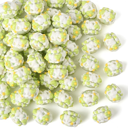 Opaque Acrylic Beads SACR-YW0002-78A-03-1