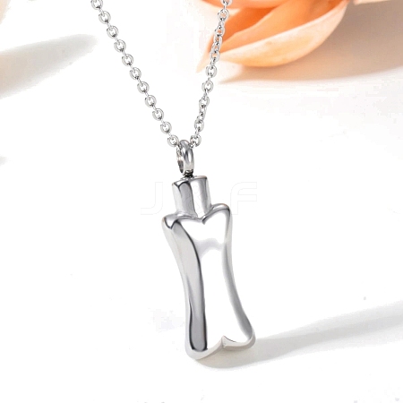 Non-Tarnish Stainless Steel Pendant Necklaces PW-WGCB277-01-1