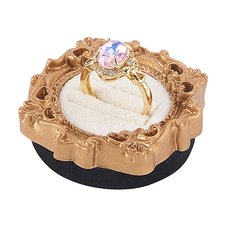 Round Wood Ring Display Trays RDIS-WH0032-006A-1
