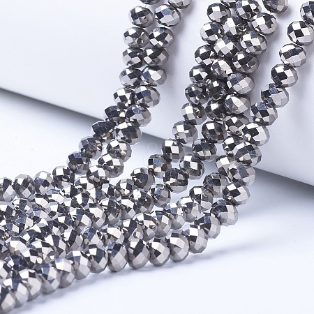 Electroplate Transparent Glass Beads Strands LS-EGLA-A034-T2mm-UA03-1
