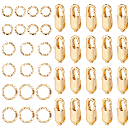 Brass Lobster Claw Clasps KK-BBC0023-50C-1