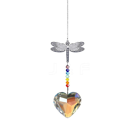 Crystals Chandelier Suncatchers Prisms Chakra Hanging Pendant BUER-PW0001-134C-1