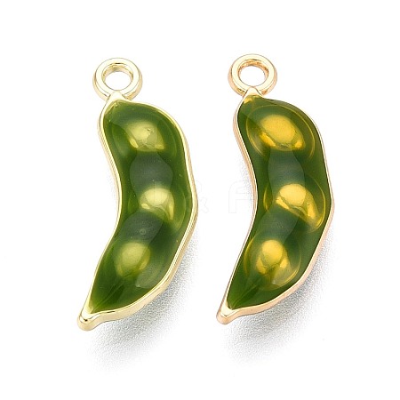 Alloy Enamel Pendants PALLOY-T092-30G-1