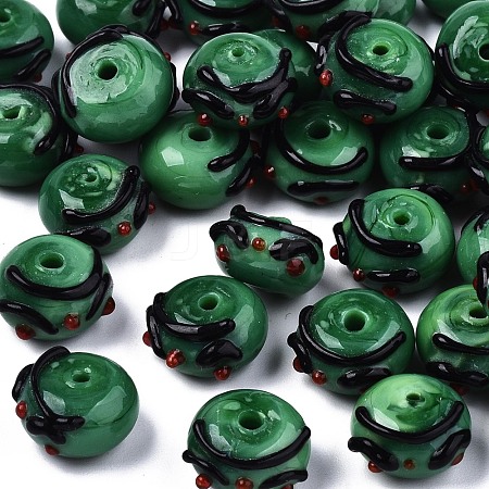 Handmade Bumpy Lampwork Beads LAMP-S194-006C-1