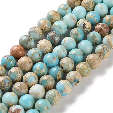 Dyed Natural Regalite/Imperial Jasper/Sea Sediment Jasper Beads Strands X-G-B124-C01-15-1