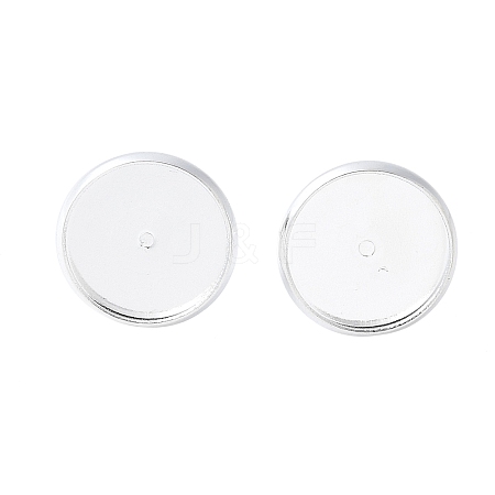 Brass Ear Studs Settings IFIN-Q005-S-NF-1