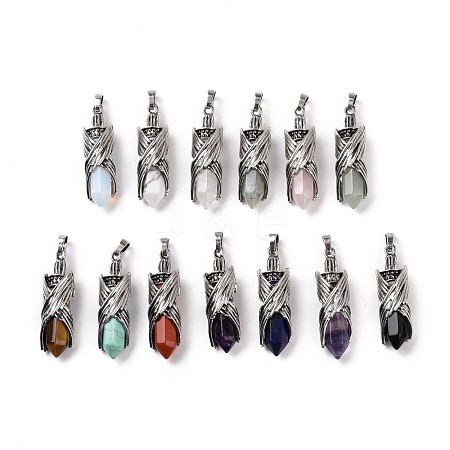Natural & Synthetic Gemstone Pendants G-H274-07AS-1