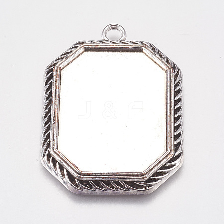 Tibetan Style Pendant Cabochon Settings LS-TIBEP-A22961-AS-LF-1