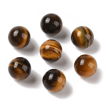 Natural Tiger Eye No Hole Sphere Beads G-K353-04A-04-1