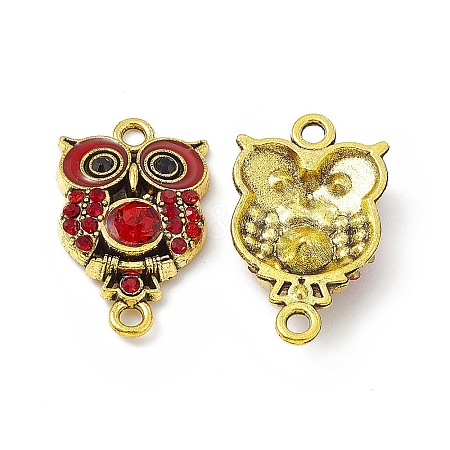 Alloy Rhinestone Connector Charms FIND-C019-10AG-02-1