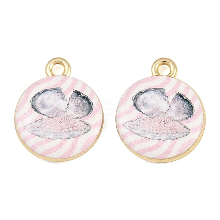 Ocean Theme Printed Alloy Pendants AL-CBA49CA-08E-1