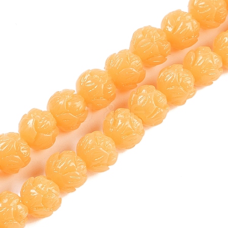 Synthetic Coral Carved Beads Strands CORA-C003-01B-1