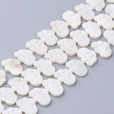 Natural White Shell Beads LS-SSHEL-Q298-07-1