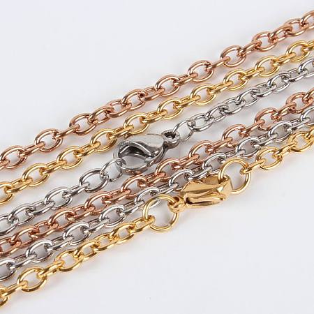 304 Stainless Steel Cable Chain for Necklace Making STAS-P045-06-1