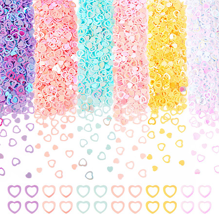 125G 5 Colors Plastic Sequins Beads PVC-TA0001-05B-1