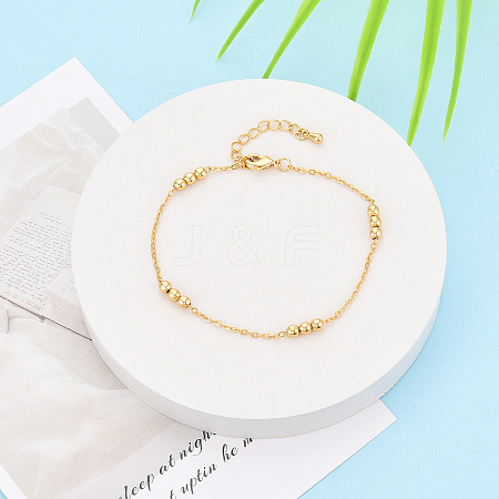 Brass Satellite Chains Bracelets for Women BJEW-N032-08E-G-1