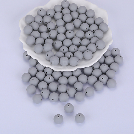 Round Silicone Focal Beads SI-JX0046A-99-1