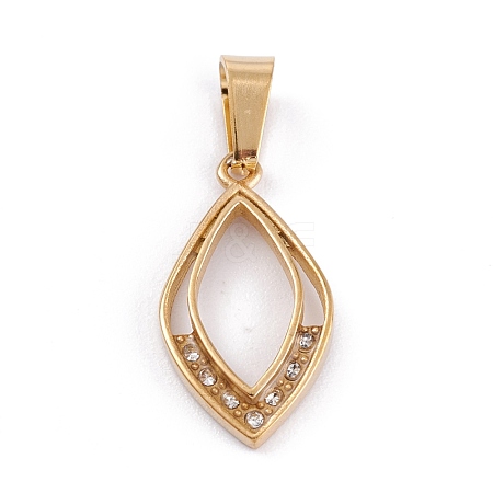 304 Stainless Steel Pendants STAS-G249-05B-G-1
