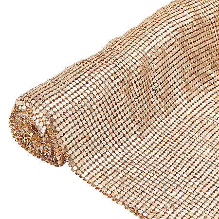 Aluminum Gold Glitter Fabric FIND-WH0139-207-1