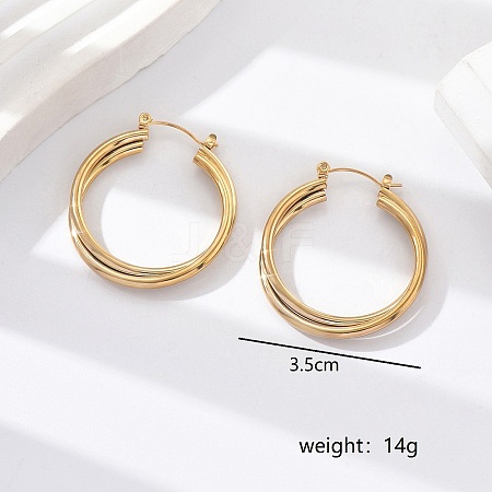 Fashionable Layered Circle Hoop Earrings ZB6353-3-1