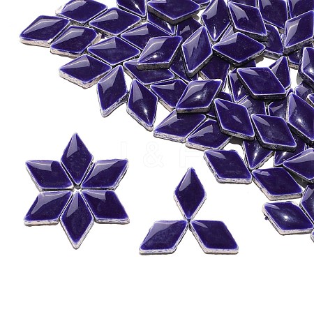 Rhombus Porcelain Cabochons PW-WGD1E7C-08-1