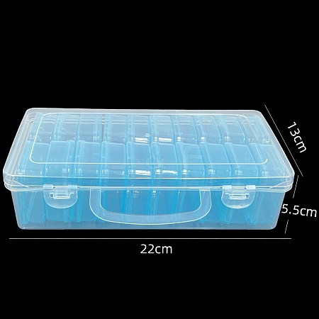 20 Slots Plastic Craft Organizer Case PW-WG35538-04-1