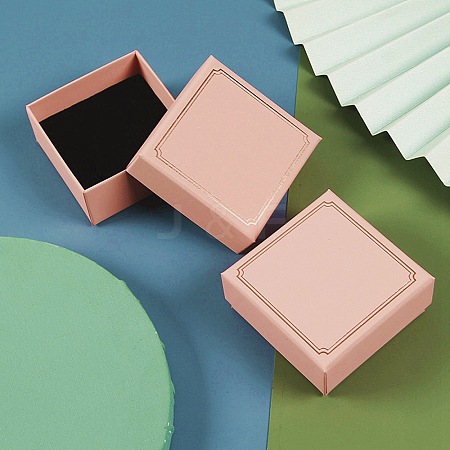 Square Paper Earring Storage Gift Boxes PW-WG28424-02-1