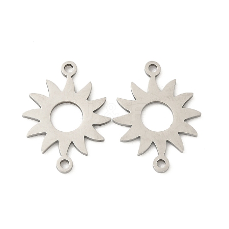 201 Stainless Steel Laser Cut Connector Charms STAS-P428-06P-1
