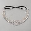 Iron with Rhinestone Elastic Headband OHAR-WH0034-26B-1