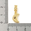 Brass Micro Pave Clear Cubic Zirconia Pendants KK-U007-02G-07-3