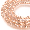 Electroplate Glass Beads Strands EGLA-I013-2mm-PL01-3