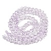 Baking Paint Transparent Glass Beads Strands DGLA-A07-T8mm-KD02-2