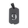 Ion Plating(IP) 304 Stainless Steel Pendants STAS-O127-E09-1