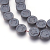 Non-magnetic Synthetic Hematite Bead Strands G-I208-12F-A-2
