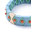 (Jewelry Parties Factory Sale)Tile Elastic Bracelets BJEW-K004-16B-3