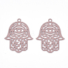 430 Stainless Steel Filigree Pendants STAS-T042-15E-2