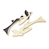 Alloy Enamel Big Pendants ENAM-K076-20B-03-2