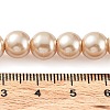 Baking Paint Pearlized Glass Pearl Round Bead Strands LS-HY-Q330-8mm-42-4