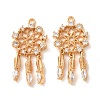 Brass with Crystal Rhinestone Pendants RB-CBA35BD-03G-1
