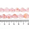 Natural Red Hematoid Quartz/Ferruginous Quartz Beads Strands G-C116-A17-01-5