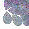 Ion Plating(IP) 304 Stainless Steel Filigree Pendants STAS-S108-54-1
